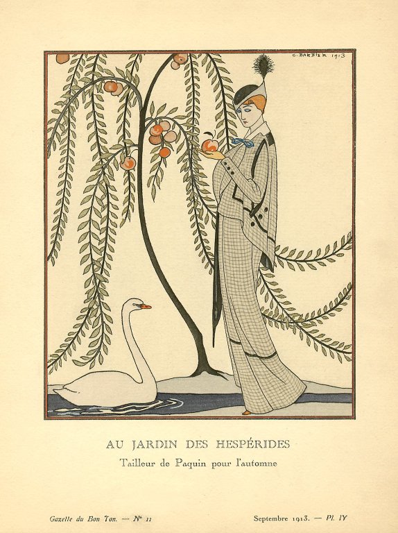 Au Jardin des Hesperides | Tailleur de Paquin pour l'automne